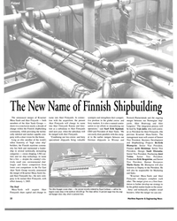 MR Oct-04#32 Finland % 
The New Name of Finnish Shipbuilding 
The