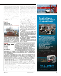 MR Aug-11#33  rig MOPU DUA (DANA 256), and Seadrill Pte?s ten- der drilling