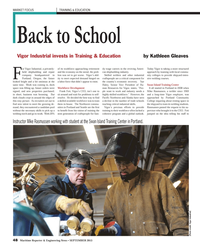 MR Sep-13#48 . Workforce Development Frank Foti, Vigor?s CEO, isn?t one