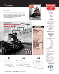 MR Nov-14#4 4  Maritime Reporter & Engineering News • NOVEMBER 2014