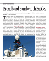 MR Feb-15#42 MARINE COMMUNICATIONS
Broadband Bandwidth Battles
As