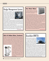 MR Apr-15#98  with its standard 
from wastewater treatment plants.
MarineFAST