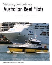 MR Feb-16#28  with
Australian Reef Pilots
BY KATHY A. SMITH
Pilot launch