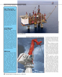 MR Apr-16#64 HEAVY LIFTING: CRANES • WINCHES • ROPES
Agile Lifting