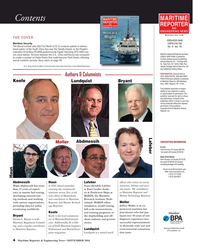 MR Sep-16#4 MARITIME
Contents
REPORTER
AND
ENGINEERING NEWS
M A R I N