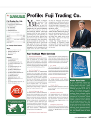 MR Nov-16#117 Pro? le: Fuji Trading Co.
Fukada, was appoint- we focus on