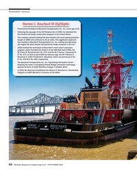 MR Nov-16#62 WORKBOAT ANNUAL
Morton S. Bouchard III Highlights
?