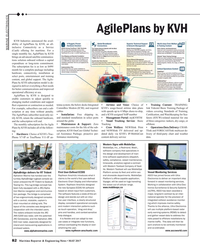 MR May-17#82 AgilePlans by KVH
KVH Industries announced the avail-
abilit