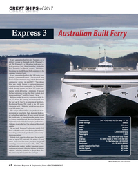 MR Dec-17#42  generation fast ferry left Tasmania on its 
delivery voyage