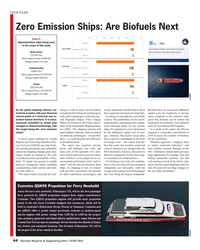 MR Jun-18#44 TECH FILES
Zero Emission Ships: Are Biofuels Next
Table