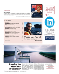 MR Nov-18#8 The Largest 
Maritime Social 
THE COVER
Media Network in