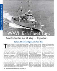 MR Nov-18#92 FIRST PERSON: WORKBOAT HISTORY
WWII Era Fleet Tugs
Photos: