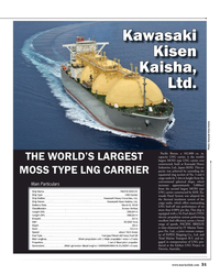 MR Dec-18#31  was adopted for 
the thermal insulation system of the 
cargo
