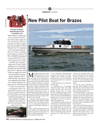 MR Feb-19#44 W
WORKBOATS: TUG & BARGE
New Pilot Boat for Brazos
Photo: