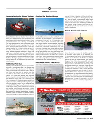 MR Feb-19#45 W
WORKBOATS: TUG & BARGE
ered the M/V Mark E. Kuebler