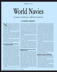 MR Apr-19#38 WARSHIPS • WORLD NAVIES
World Navies
Common challenges