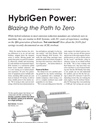 MR Feb-20#50 HYBRID DRIVES ON THE RIVERS
HybriGen Power: 
Blazing the