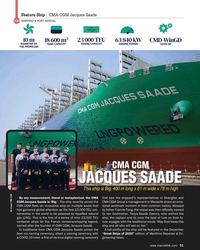 MR Oct-20#51 Feature Ship   | CMA CGM Jacques Saade   
2020 SHIPPING &