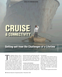 MR Nov-20#50 SATELLITE COMMUNICATIONS
CRUISE
& CONNECTIVITY
Setting