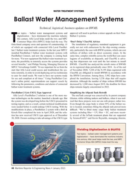 MR Jan-21#48 WATER TREATMENT SYSTEMS
Ballast Water Management Systems
Tec