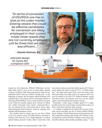 MR Apr-21#38 OFFSHORE WIND VESSELS 
“In terms of conversion 
of OSV/PSVs