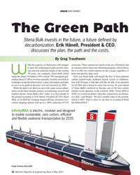 MR May-21#28  SHIP OWNER
The Green Path 
Stena Bulk invests in the future