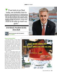 MR May-21#29  Hånell, President & CEO, 
Stena Bulk
Watch the interview
