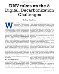MR Sep-21#29 SHIP DESIGN CLASSIFICATION
DNV takes on the & 
Digital