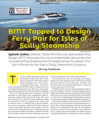 MR Sep-21#38  to Design 
Ferry Pair for Isles of 
Scilly Steamship
Image