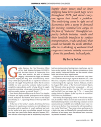 MR Sep-21#45 SHIPPING & PORTS CONTAINERSHIPPING CHALLENGES
Supply chain