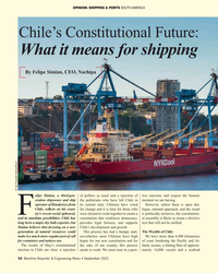 MR Sep-21#54 OPINION: SHIPPING & PORTS SOUTH AMERICA
Chile’s Constitution