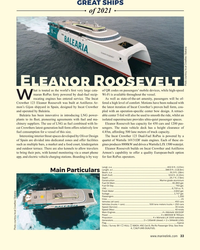 MR Dec-21#33 GREAT SHIPS
of 2021
Eleanor Roosevelt
Photo courtesy Incat