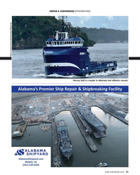 MR Jan-22#31  fuel offshore vessels.
Alabama’s Premier Ship Repair
