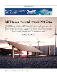 MR Feb-22#12 The Path to Zero
MIT takes the lead toward Net Zero
T  e