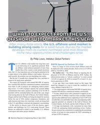 MR Apr-22#18 U.S. OFFSHORE WIND
© Ian Dyball/AdobeStock
WHAT TO EXPECT