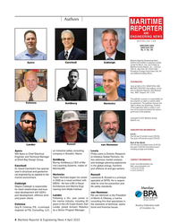 MR Apr-22#4 Authors
MARITIME
REPORTER
AND
ENGINEERING NEWS
M A R I N E