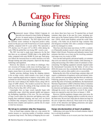 MR Jun-22#14 Insurance Update
Cargo Fires: 
A Burning Issue for Shipping