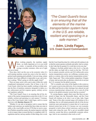 MR Sep-22#29 “The Coast Guard’s focus 
is on ensuring that all the