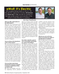 MR Sep-22#54 TECH FEATURE ELECTRIFICATION
eWolf: It’s Electric
With