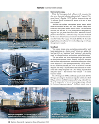 MR Nov-22#38 FEATURE  FLOATING POWER BARGES
Siemens Energy
While the