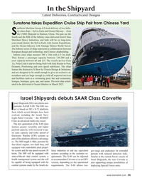 MR Nov-22#55 In the Shipyard
Latest Deliveries, Contracts and Designs
Sun