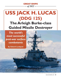 MR Dec-22#33 GREAT SHIPS
of 2022
USS JACK H. LUCAS 
(DDG 125)
The