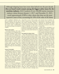 MR Feb-23#43 . AGCS analysis of over 240,000 marine insurance 
industry claims