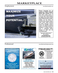 MR Feb-23#45  an 
MAXIMIZE 
opening for a Marine Terminals 
Advisor, LNG