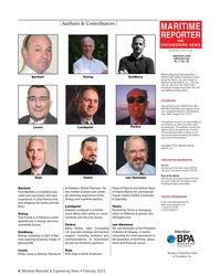 MR Feb-23#4 Authors & Contributors
MARITIME
REPORTER
AND
ENGINEERING