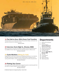 MR Apr-23#2  this page courtesy Curtin Maritime
16 The Path to Zero: OSVs