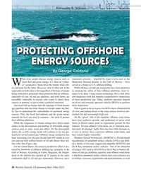 MR May-23#24  OFFSHORE 
ENERGY SOURCES
By George Galdorisi
Photo courtesy