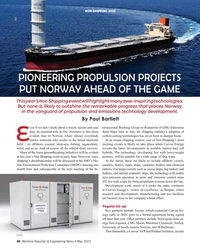 MR May-23#46  en-
ergy ?  rm Equinor, LMG Marin, Maritime Cleantech, Norled