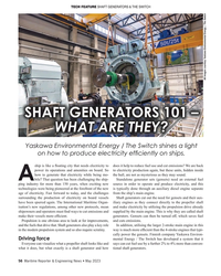 MR May-23#56 TECH FEATURE SHAFT GENERATORS & THE SWITCH 
All images