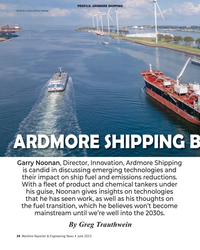 MR Jun-23#34  Shipping
ARDMORE SHIPPING BU
Garry Noonan, Director, Innovation